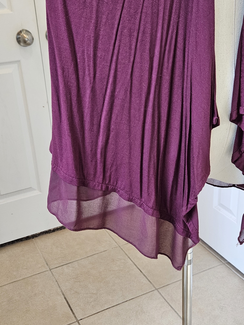 Worthington Open Front Cardigan – Size Medium – Burgundy - Picture 7 of 13